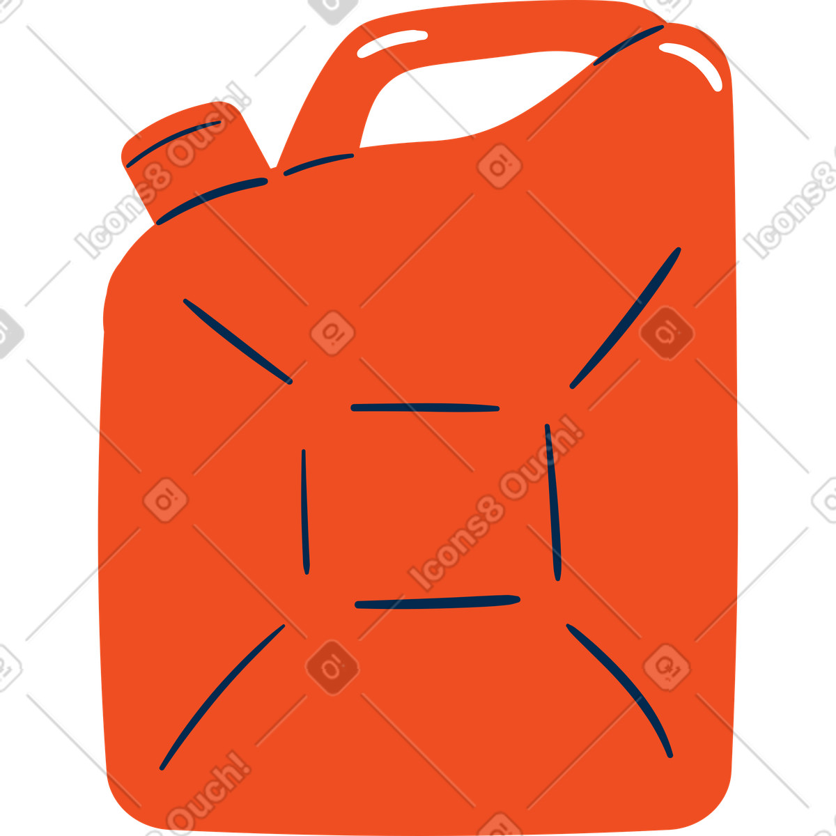 Contenitore illustrazione in stile Flame scarica in PNG, SVG