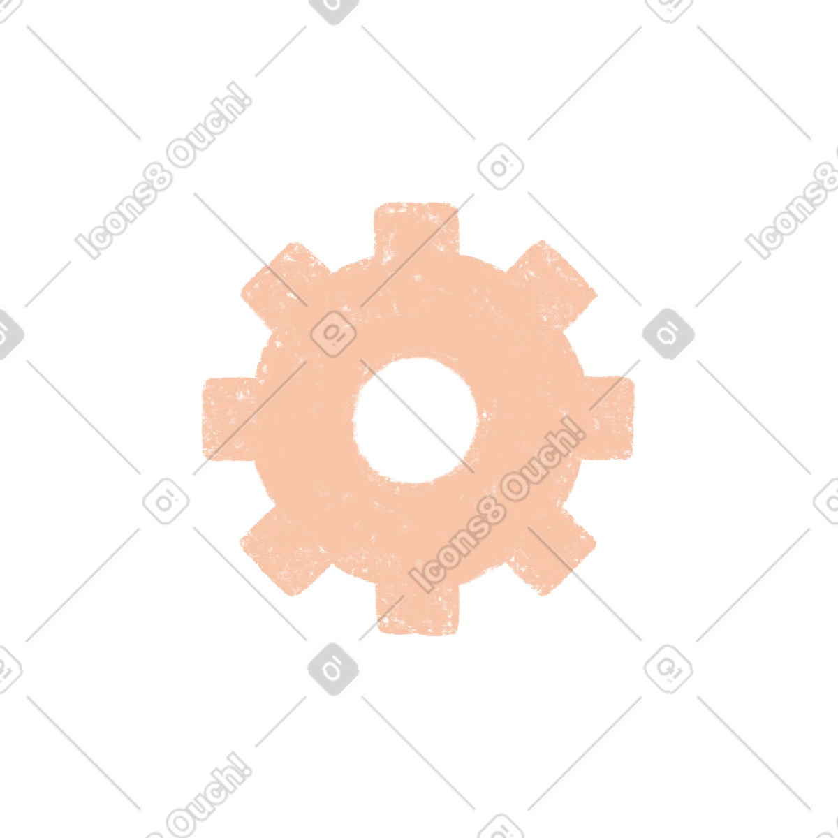 Ilustración Beige setting sign en estilo Chalky a descargar en PNG y SVG