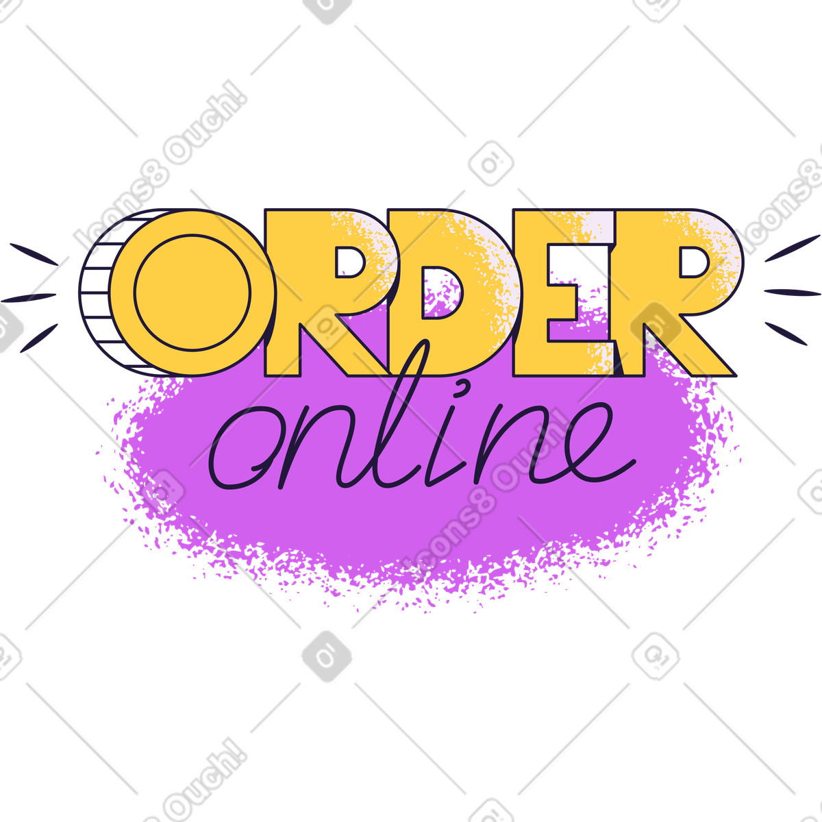 Conifer スタイルの オンライン注文 のイラストをPNG、SVG形式でダウンロード