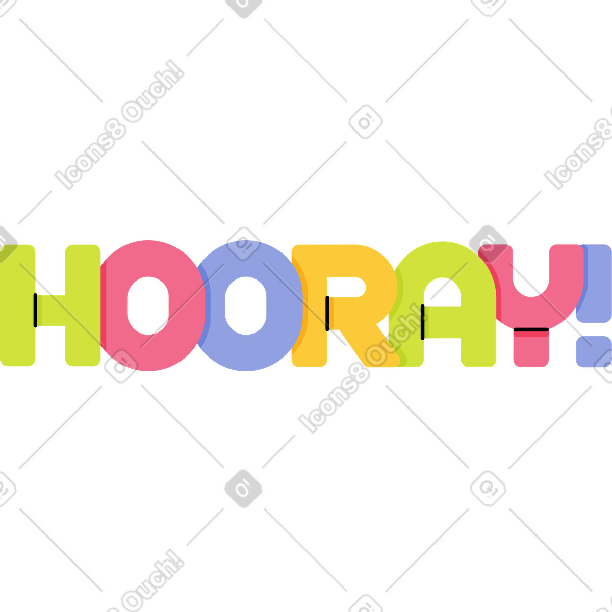 Ilustração de Letras viva! texto em no estilo Juicy para baixar em PNG, SVG
