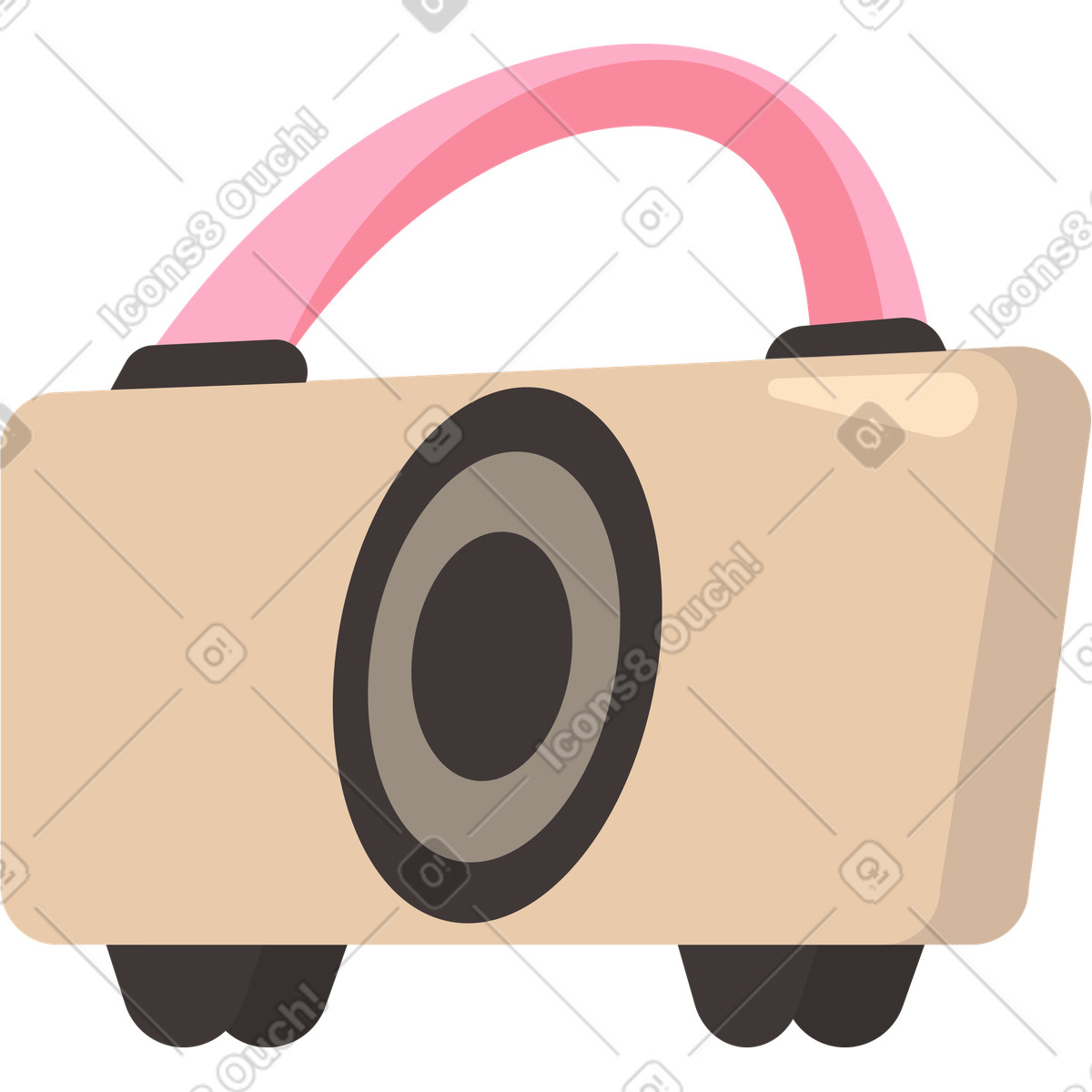 Player illustration in Dizzy style download in PNG, SVG