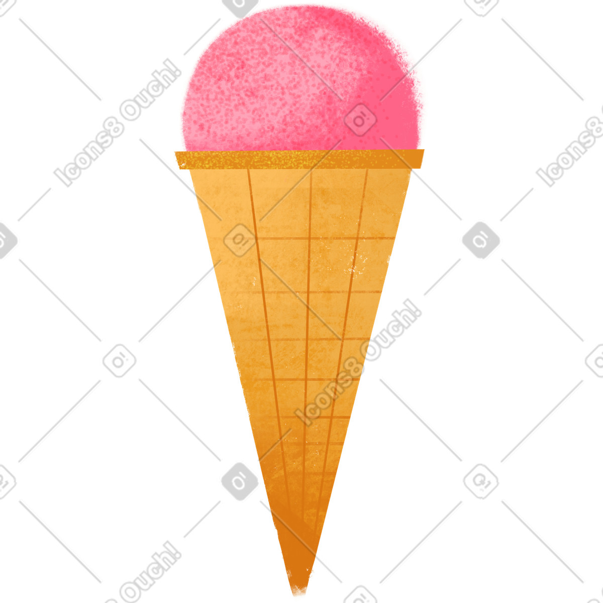 Illustration Crème glacée dans le style Fabulous à télécharger aux formats PNG, SVG