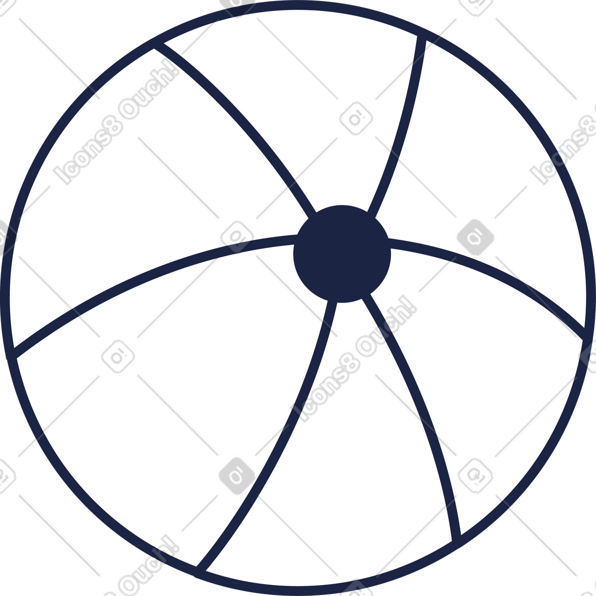 Ilustração de Linha bola em no estilo Urban Line para baixar em PNG, SVG