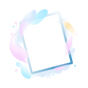 A notebook cover features an abstract splash of colors in gradient pastel hues. The splash is dynamic and flowing, blending soft pinks, blues, and yellows seamlessly. The edges of the splash are soft and gentle, giving a sense of movement. The background is a subtle light color that complements the vibrant splash, ensuring it stands out prominently. The overall composition is balanced and visually appealing, creating an inviting and creative feel for the notebook cover.