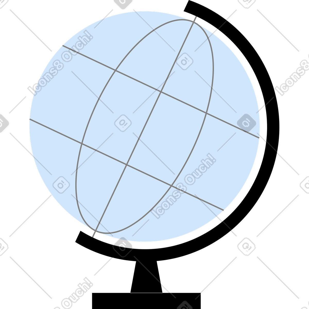 Globe illustration in Tiny style download in PNG, SVG