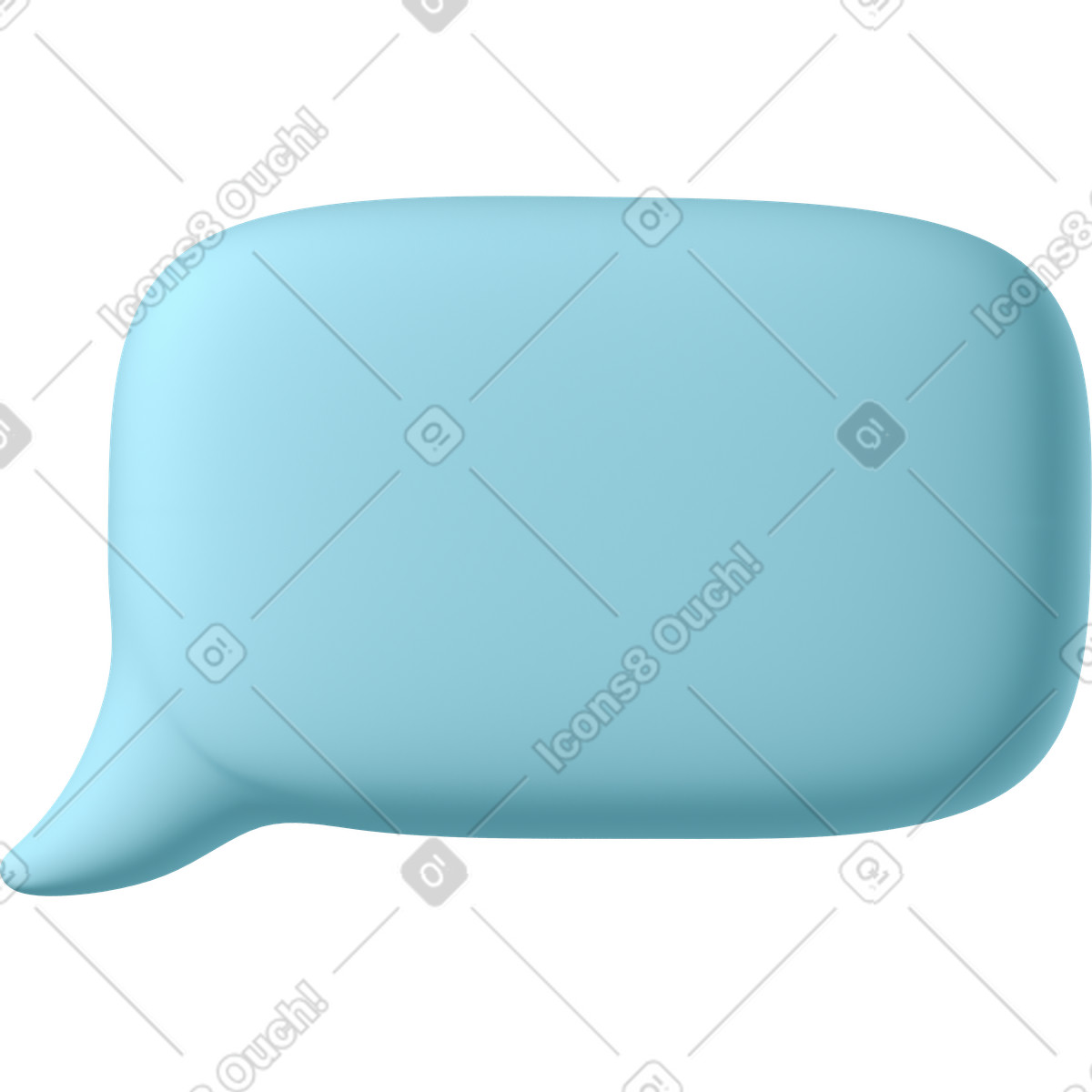 Illustration Petite bulle bleue en bas à gauche dans le style 3D Business télécharger aux formats PNG, SVG
