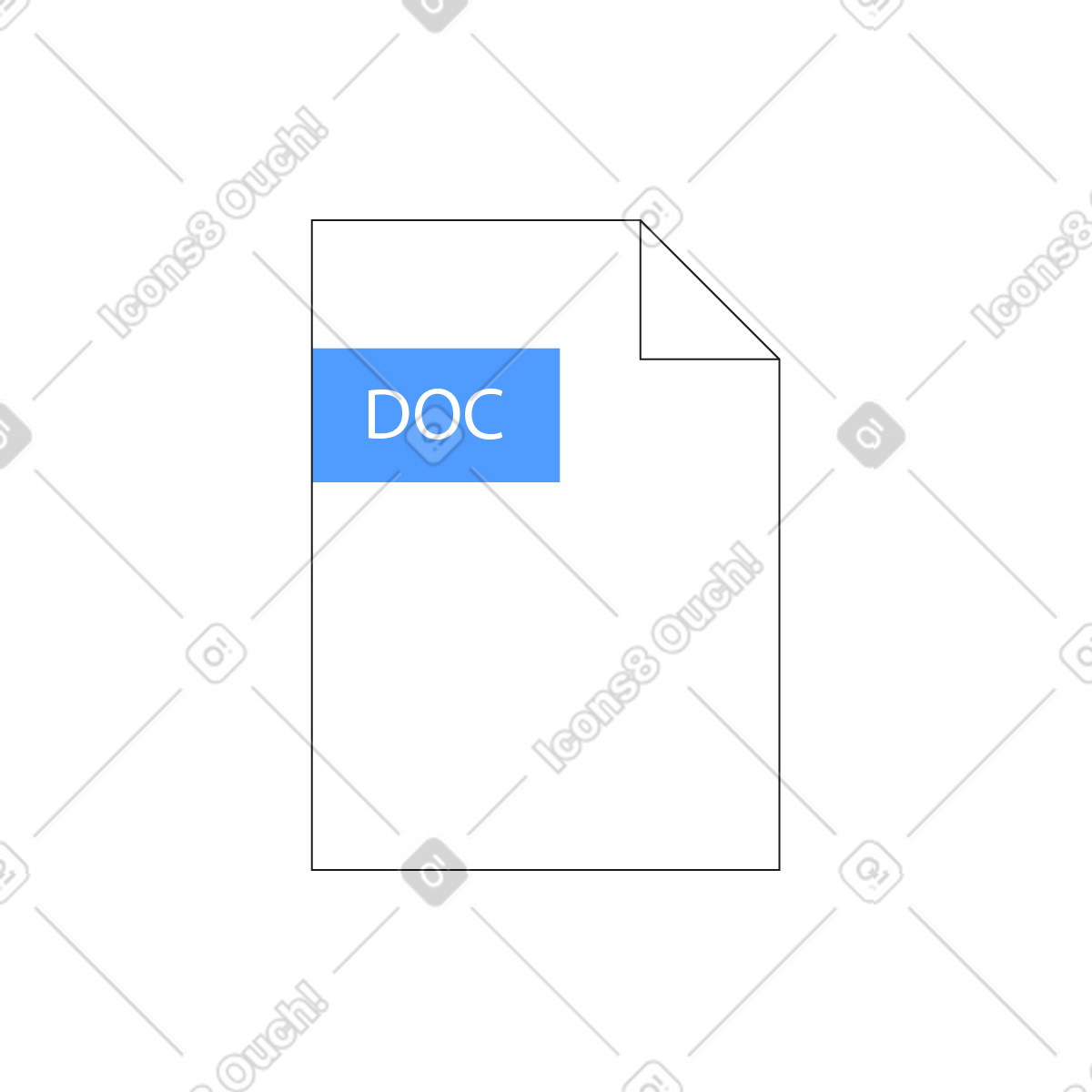 Document illustration in PNG, SVG