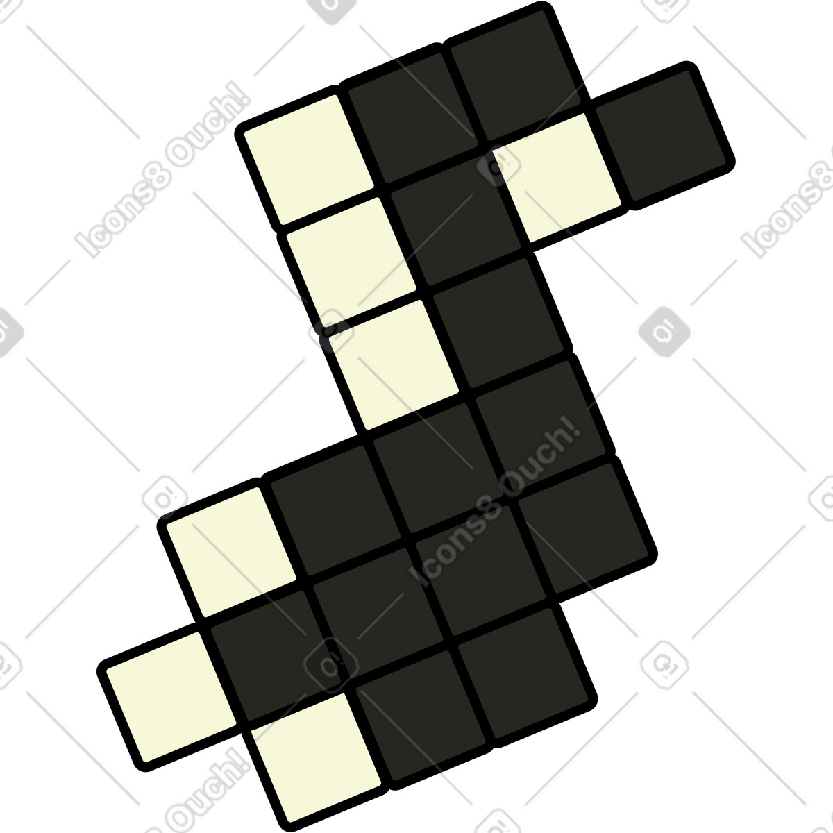 Small note illustration in Retro style download in PNG, SVG