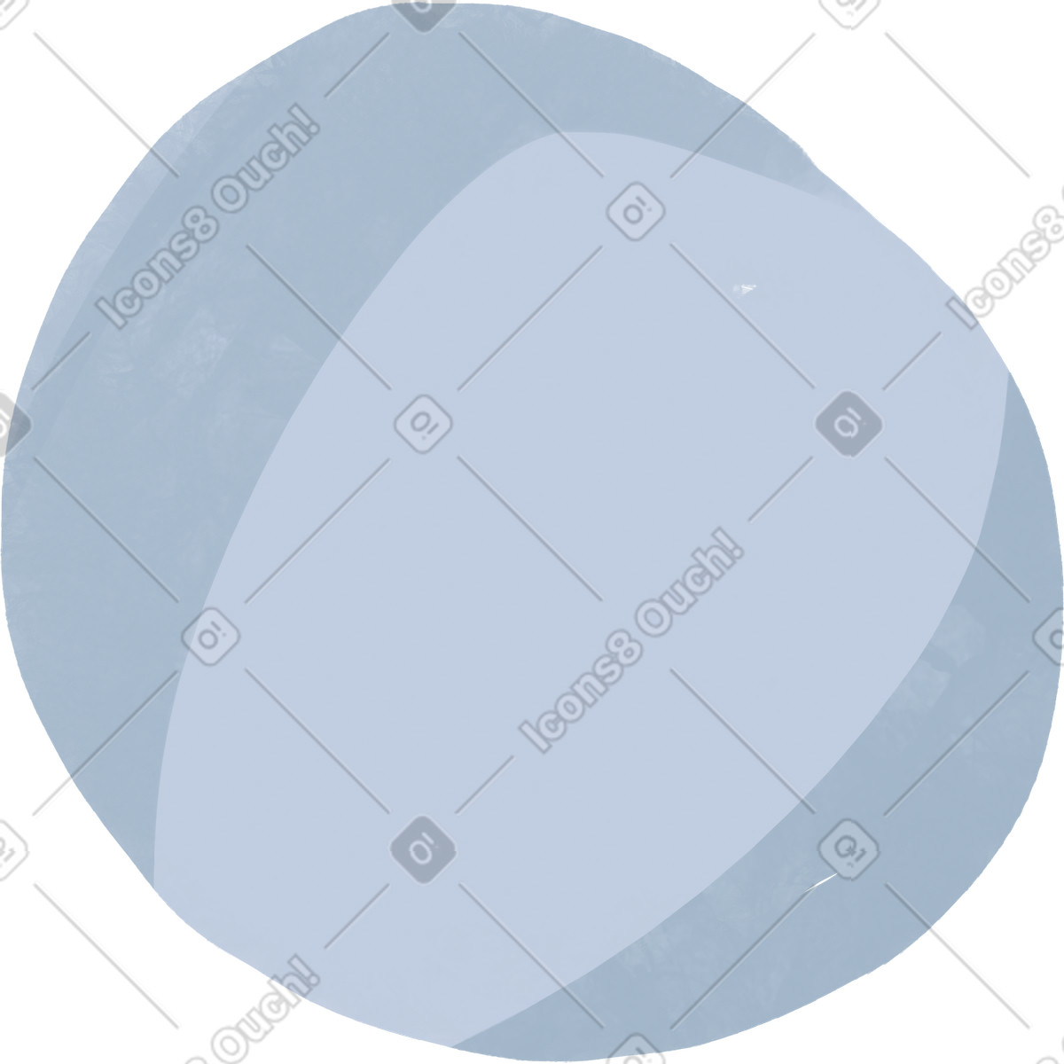 Ilustración Grey round bubble en estilo Atomic a descargar en PNG y SVG