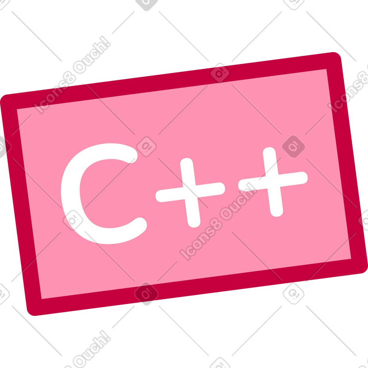 Natty 스타일의 C++ 아이콘 일러스트레이션 PNG, SVG 다운로드