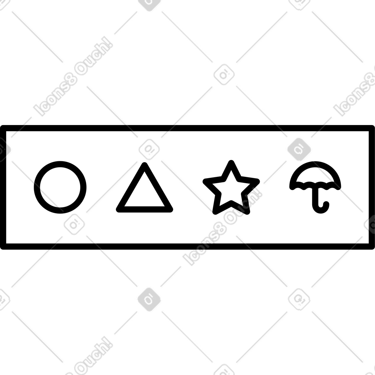 Ilustración Pictogramas en estilo Transistor a descargar en PNG y SVG