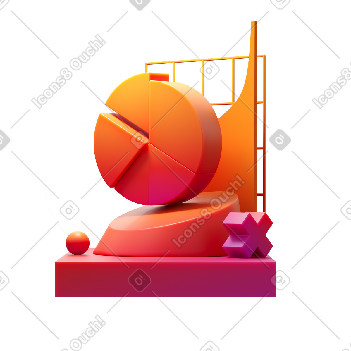 下载 Experimental 风格的 轨迹统计 插画，支持 PNG、SVG 格式