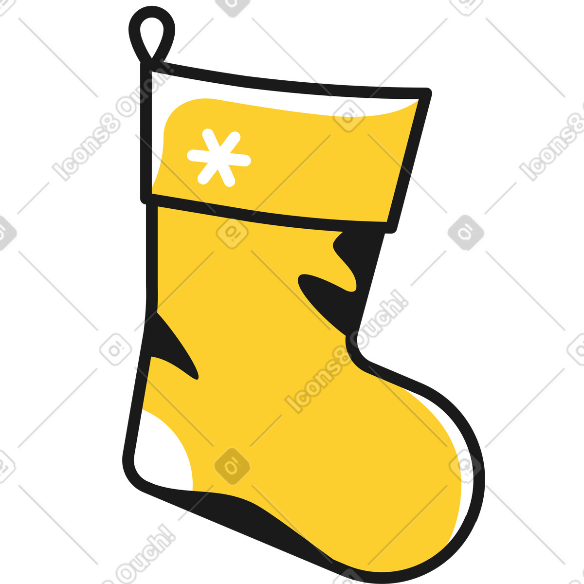 Ilustração de Meia natal em no estilo Taxi para baixar em PNG, SVG