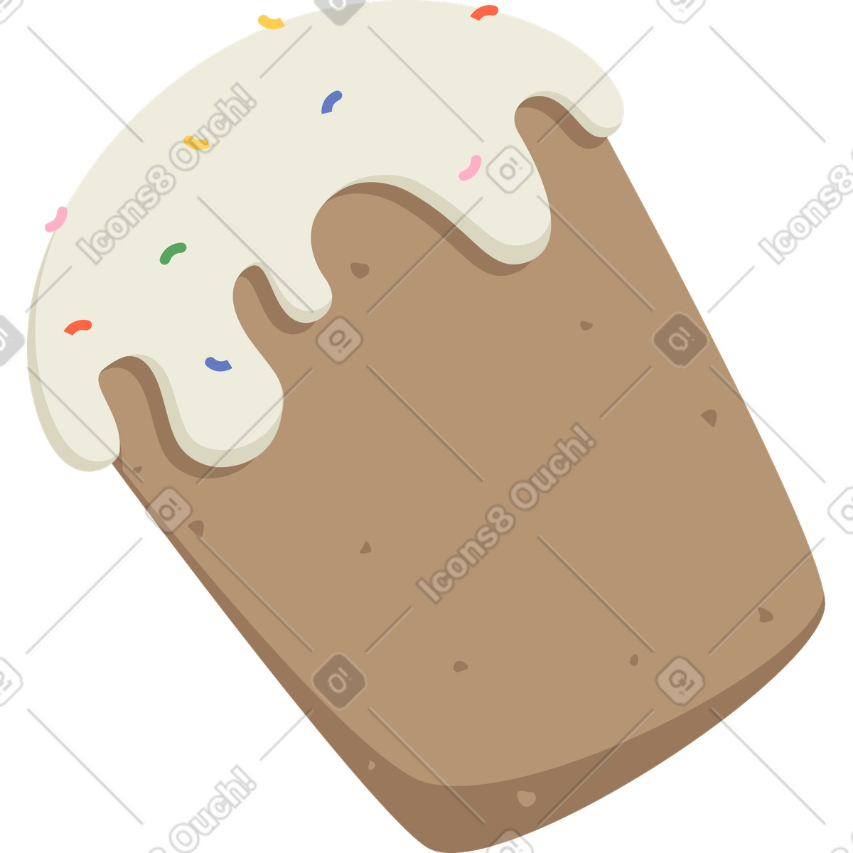Ilustración Dulce de pascua en estilo Social a descargar en PNG y SVG