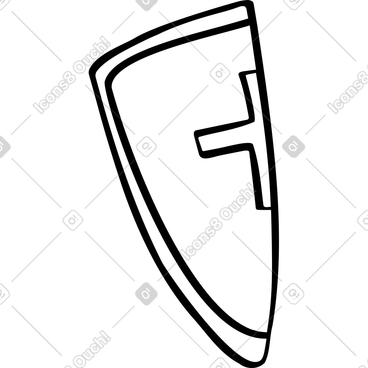 Schild-Illustration im Journal-Stil als Download in PNG, SVG