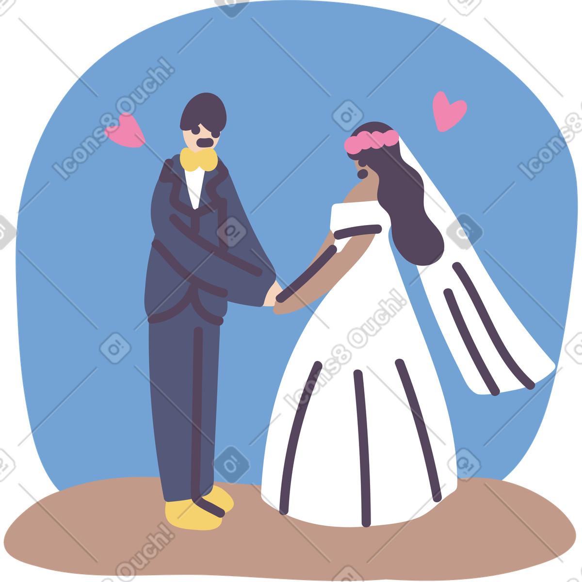 Relazioni romantiche, amore, aggiornamento illustrazione in stile Pluto scarica in PNG, SVG