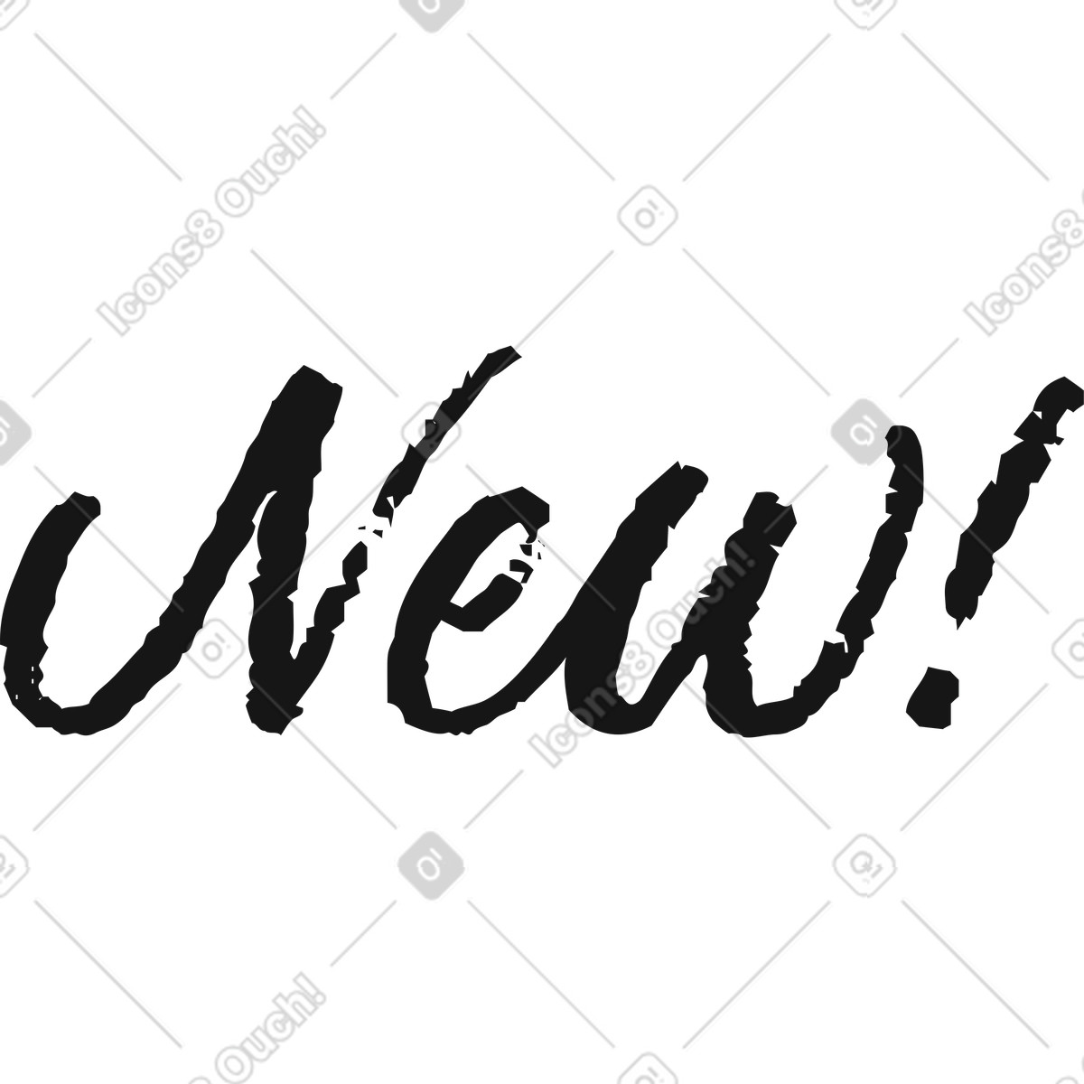 Schriftzug im neuen handkalligraphie-stil-Illustration Lettering-Stil als Download in PNG, SVG