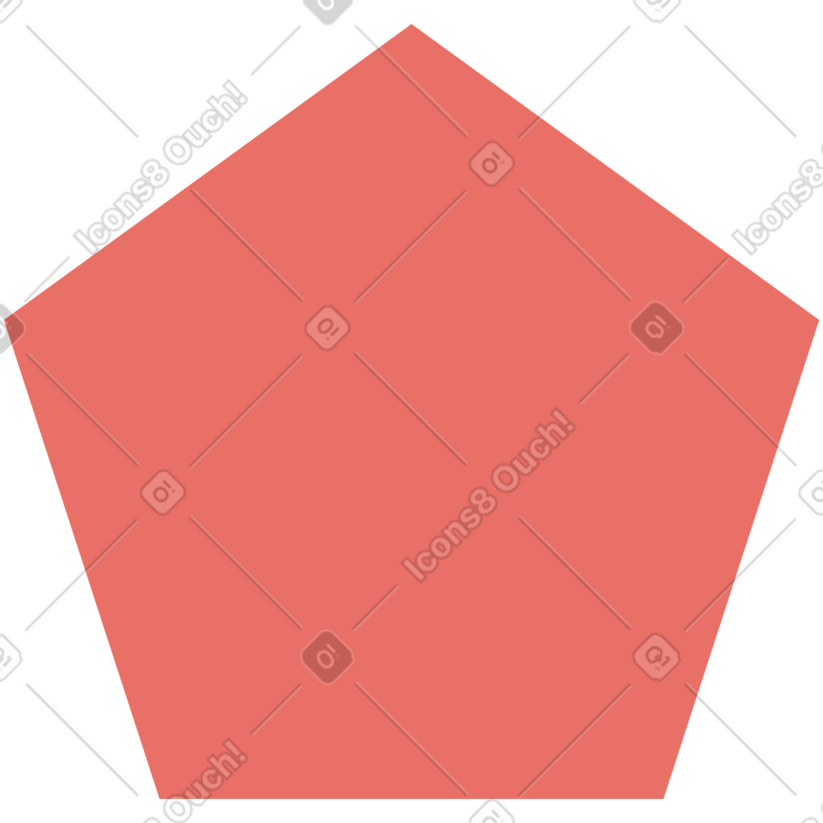Ilustração de Pink antique pentagon em no estilo Marginalia para baixar em PNG, SVG