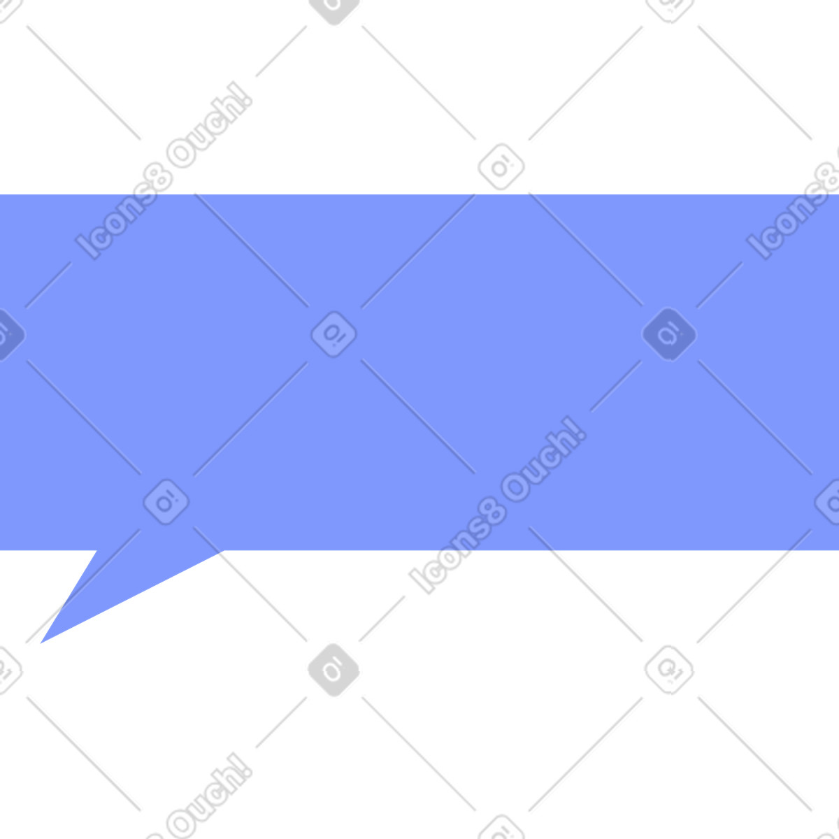 Ilustración Bocadillo de diálogo rectangular en estilo System a descargar en PNG y SVG