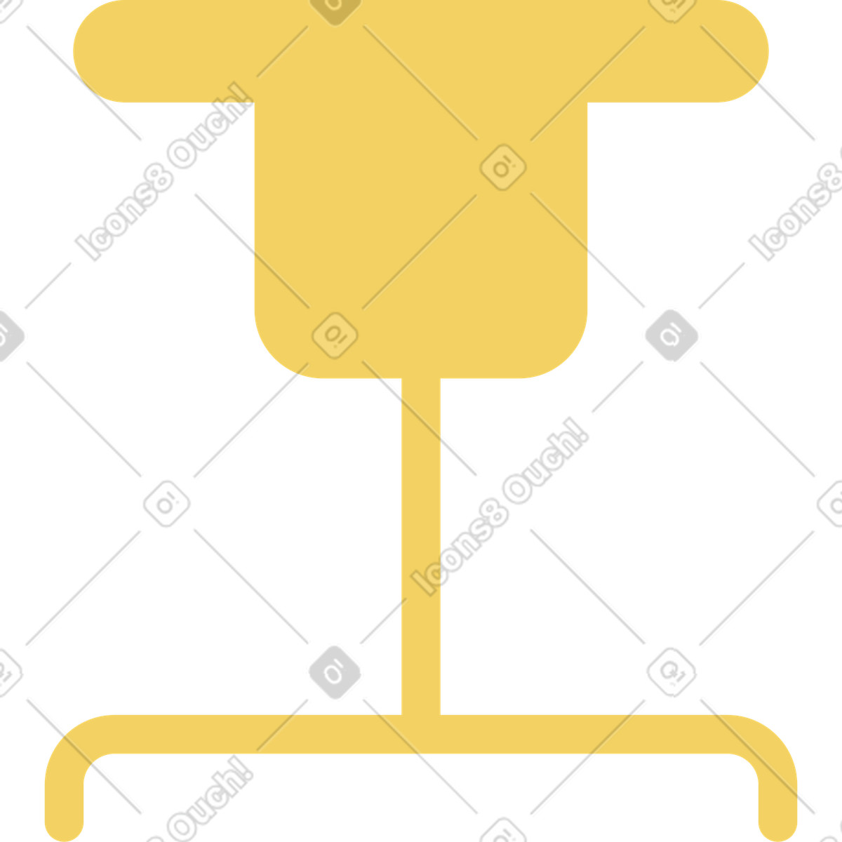Ilustração de Cadeira em no estilo Macaroni para baixar em PNG, SVG