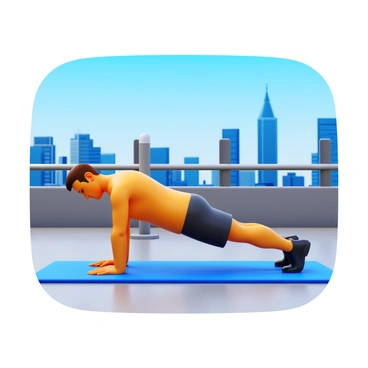 A person performing chest dips at a rooftop gym. The individual has a focused expression and is wearing athletic attire. The rooftop is equipped with fitness equipment and has a sleek, modern design. In the background, there is a panoramic view of the city skyline, showcasing tall buildings and a clear blue sky. The scene conveys an active lifestyle in an urban environment.