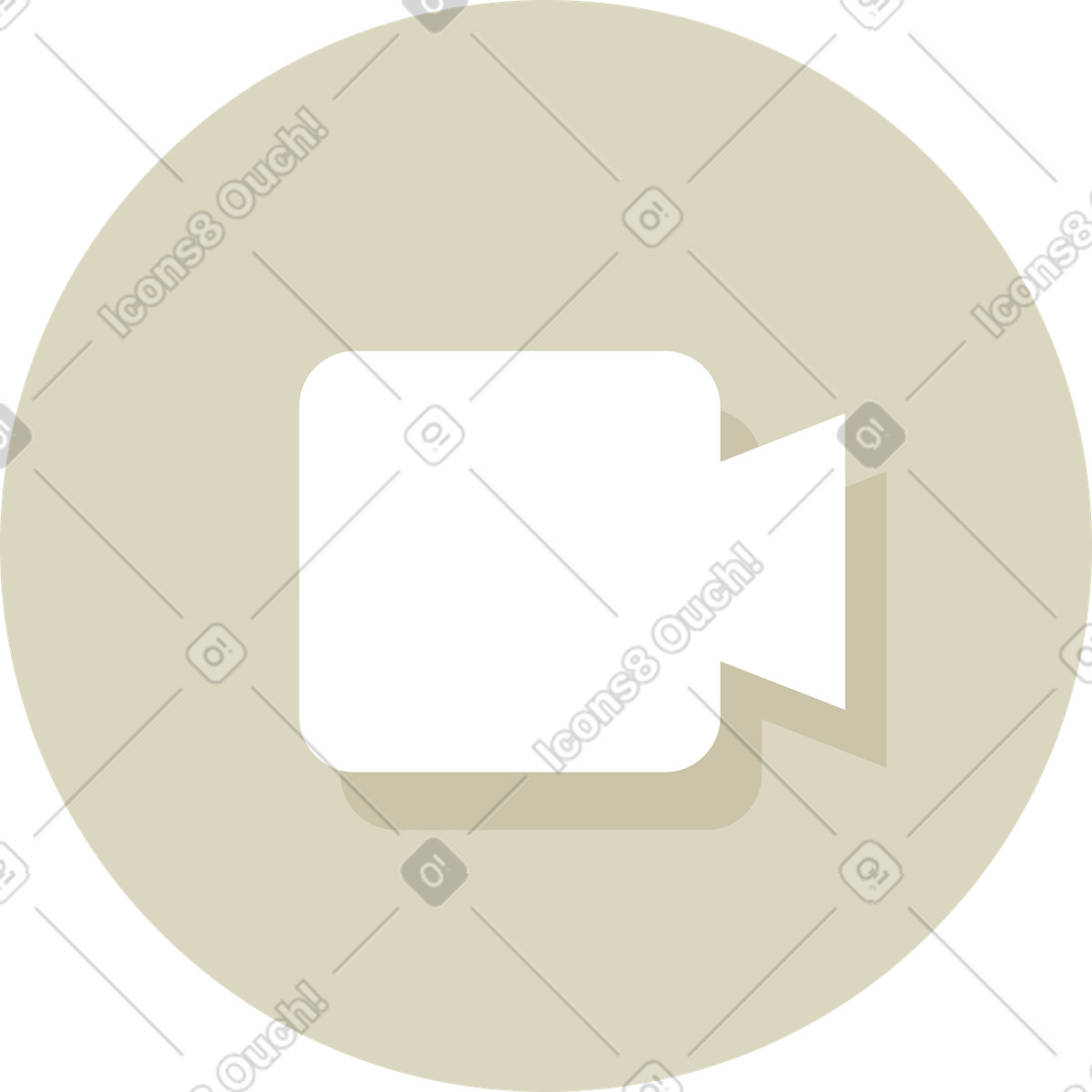 Icona della fotocamera illustrazione in stile Social scarica in PNG, SVG