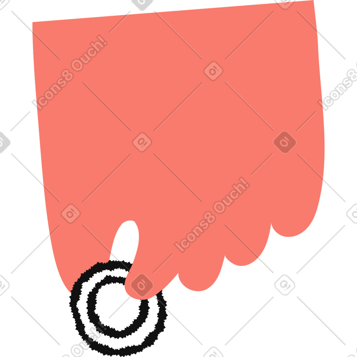 Ilustração de Money coin grasped by hand emphasizing budgeting and personal finance em no estilo Bold People para baixar em PNG, SVG