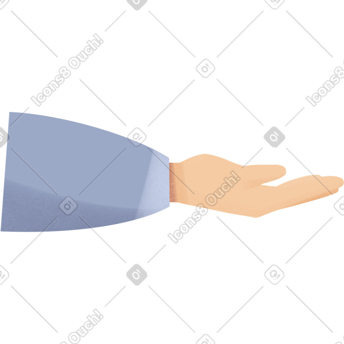 下载 Shine 风格的 An arm holds something 插画，支持 PNG、SVG 格式