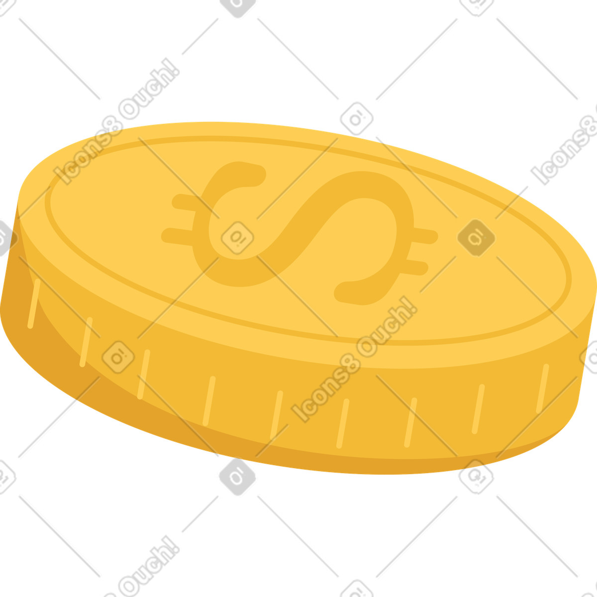 Dollaro illustrazione in stile Social scarica in PNG, SVG