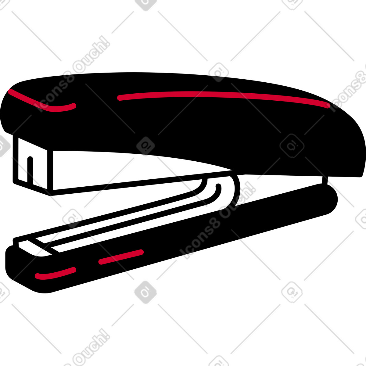 Illustration Agrafeuse dans le style Ruby à télécharger aux formats PNG, SVG