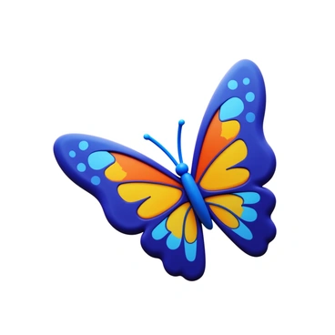 A vibrant butterfly with colorful wings resting on a grayscale background. The butterfly displays intricate patterns with bright colors such as blue, orange, and yellow. Its wings are spread slightly, showcasing the detailed designs. The grayscale background contrasts sharply with the butterfly, enhancing its vivid appearance and drawing the eye to its bright colors. The overall composition focuses on the butterfly as the central subject.