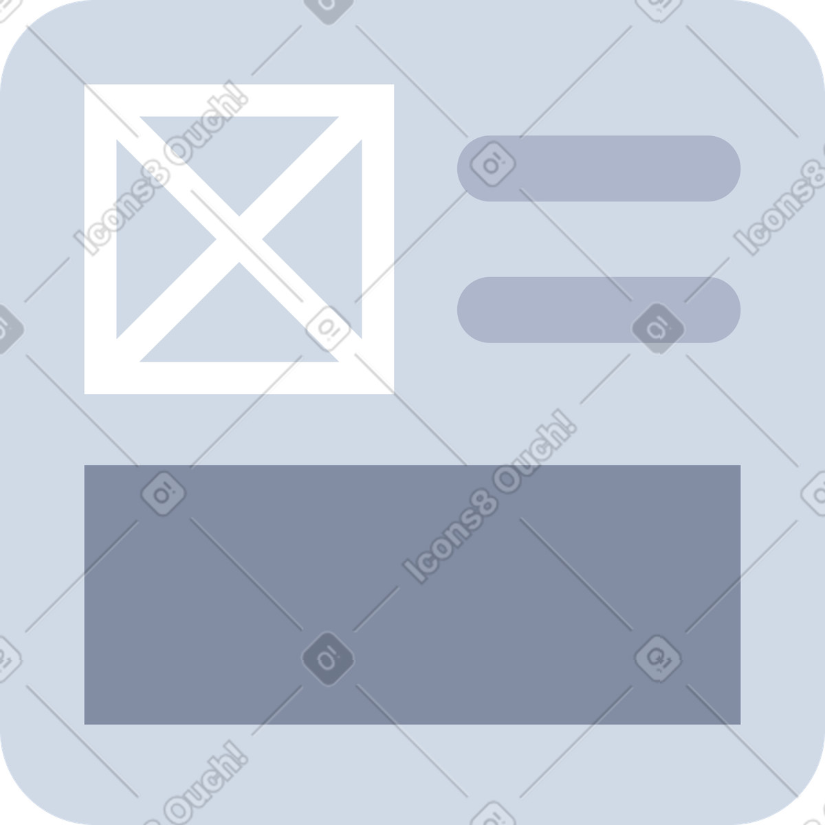 Square with layout-Illustration im System-Stil als Download in PNG, SVG