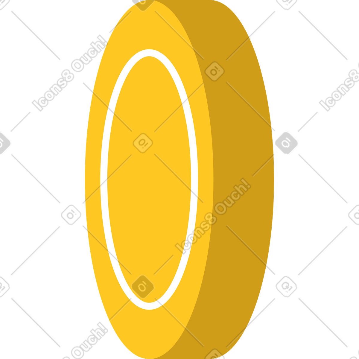 Coin illustration in PNG, SVG