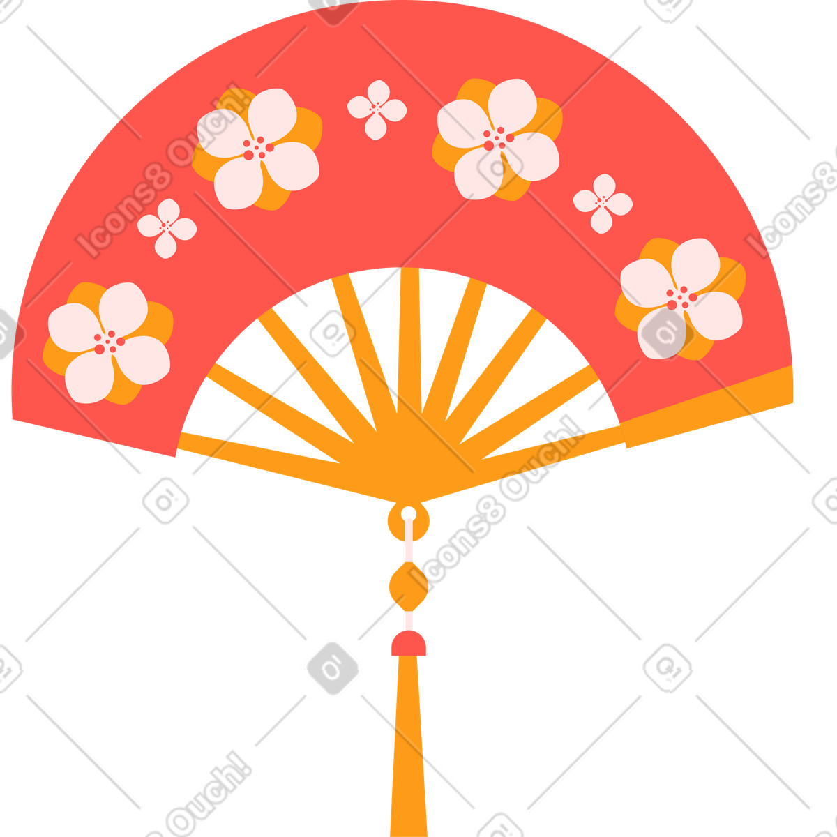 Ilustración Ventilador en estilo Kingdom a descargar en PNG y SVG
