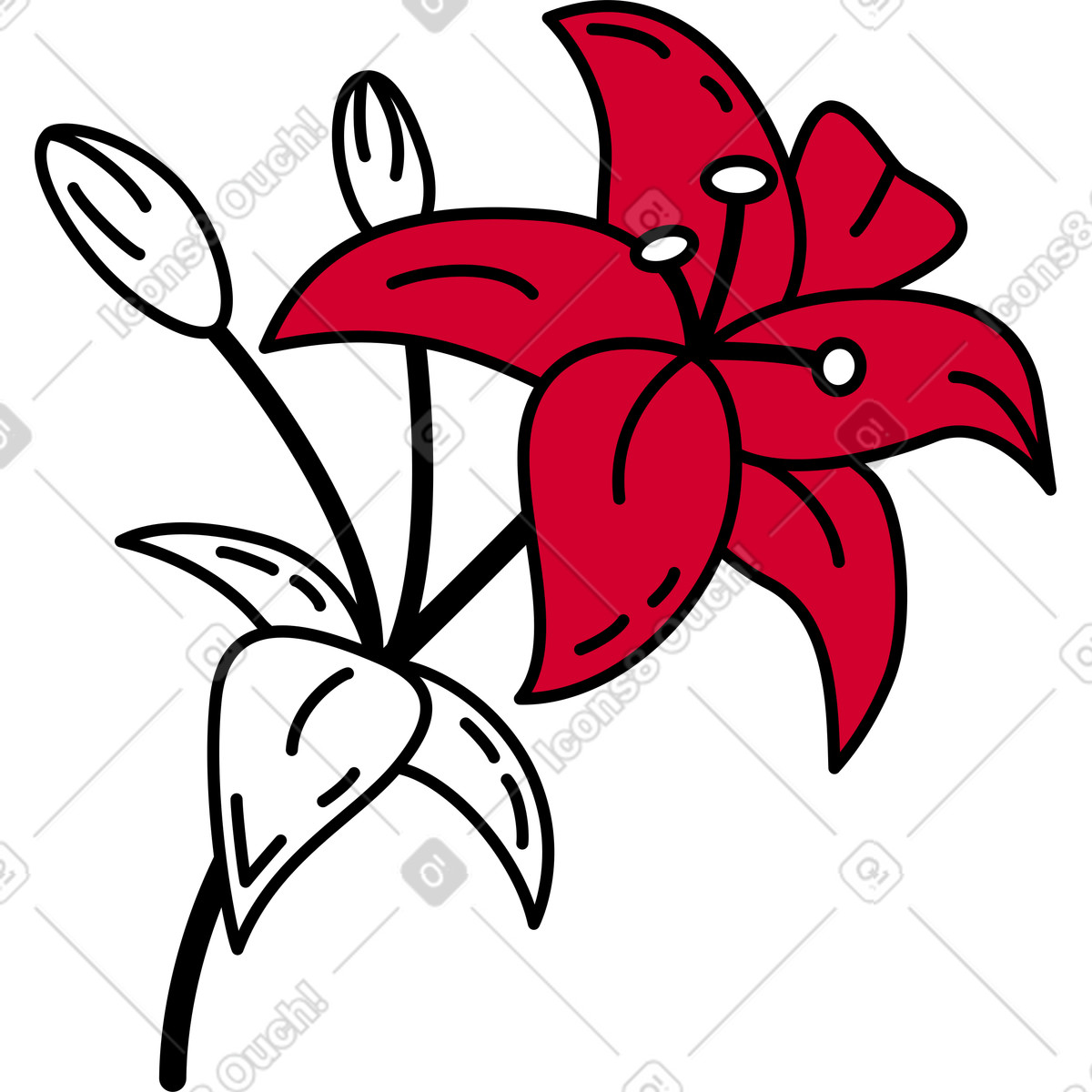 Ruby スタイルの ゆり のイラストをPNG、SVG形式でダウンロード