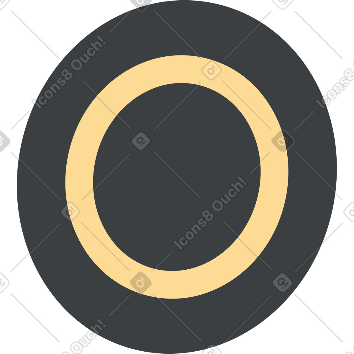 Ilustración Disco en estilo Kiddo a descargar en PNG y SVG