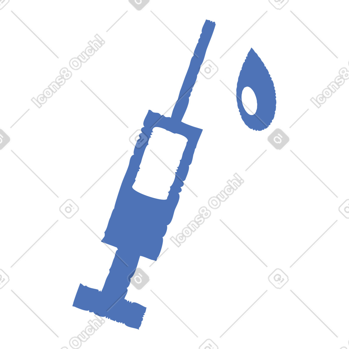 Siringa illustrazione in stile Bermuda scarica in PNG, SVG