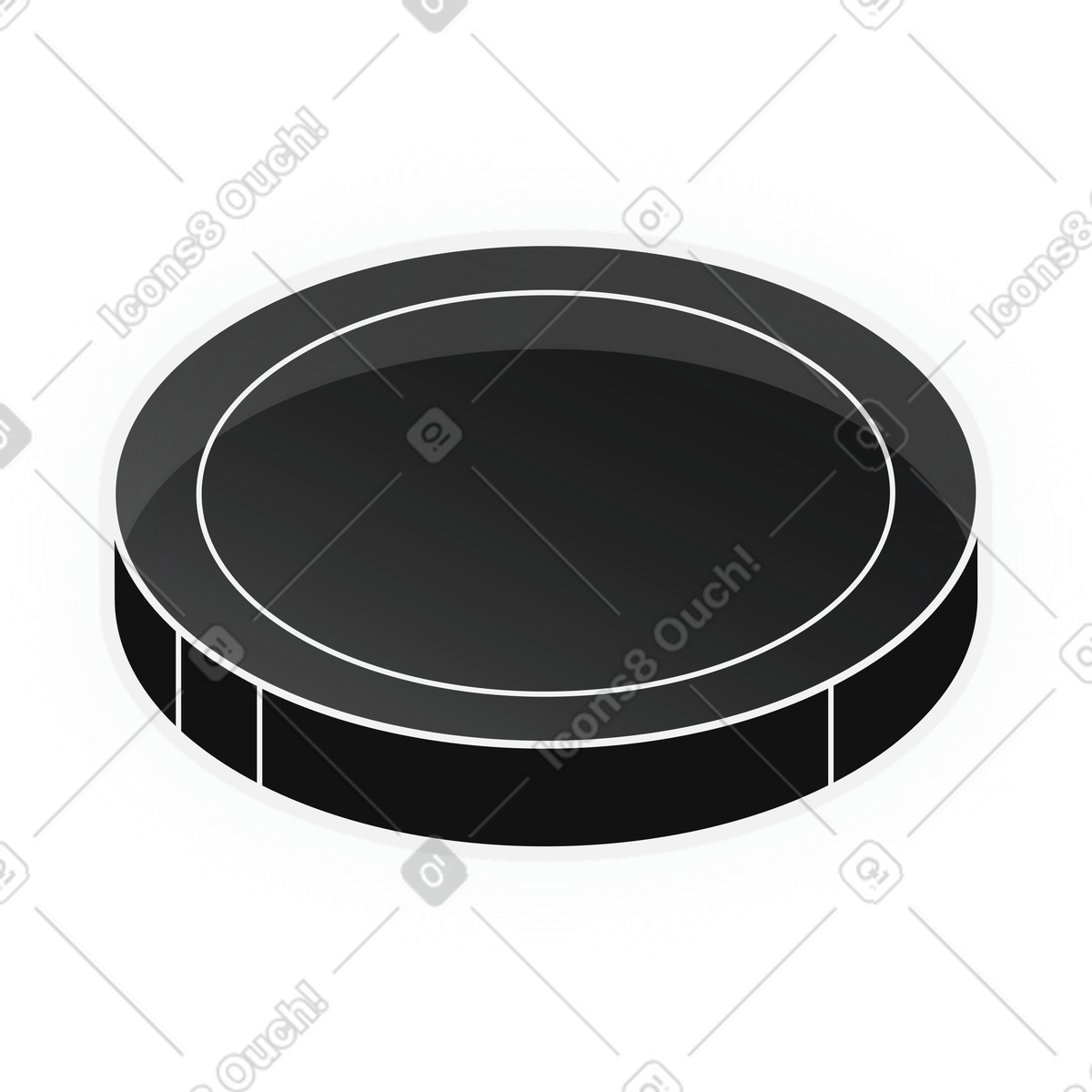 Ilustração de Digital black coin icon for crypto currency token em no estilo Inverse para baixar em PNG, SVG