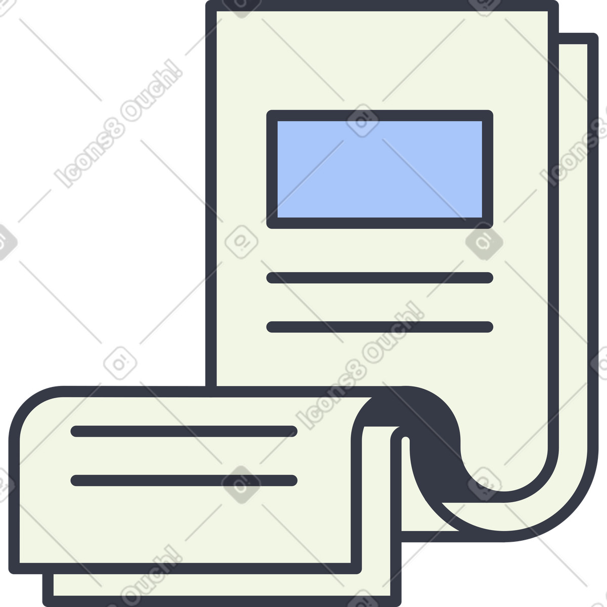 Ilustração de Papel em no estilo Abstract para baixar em PNG, SVG