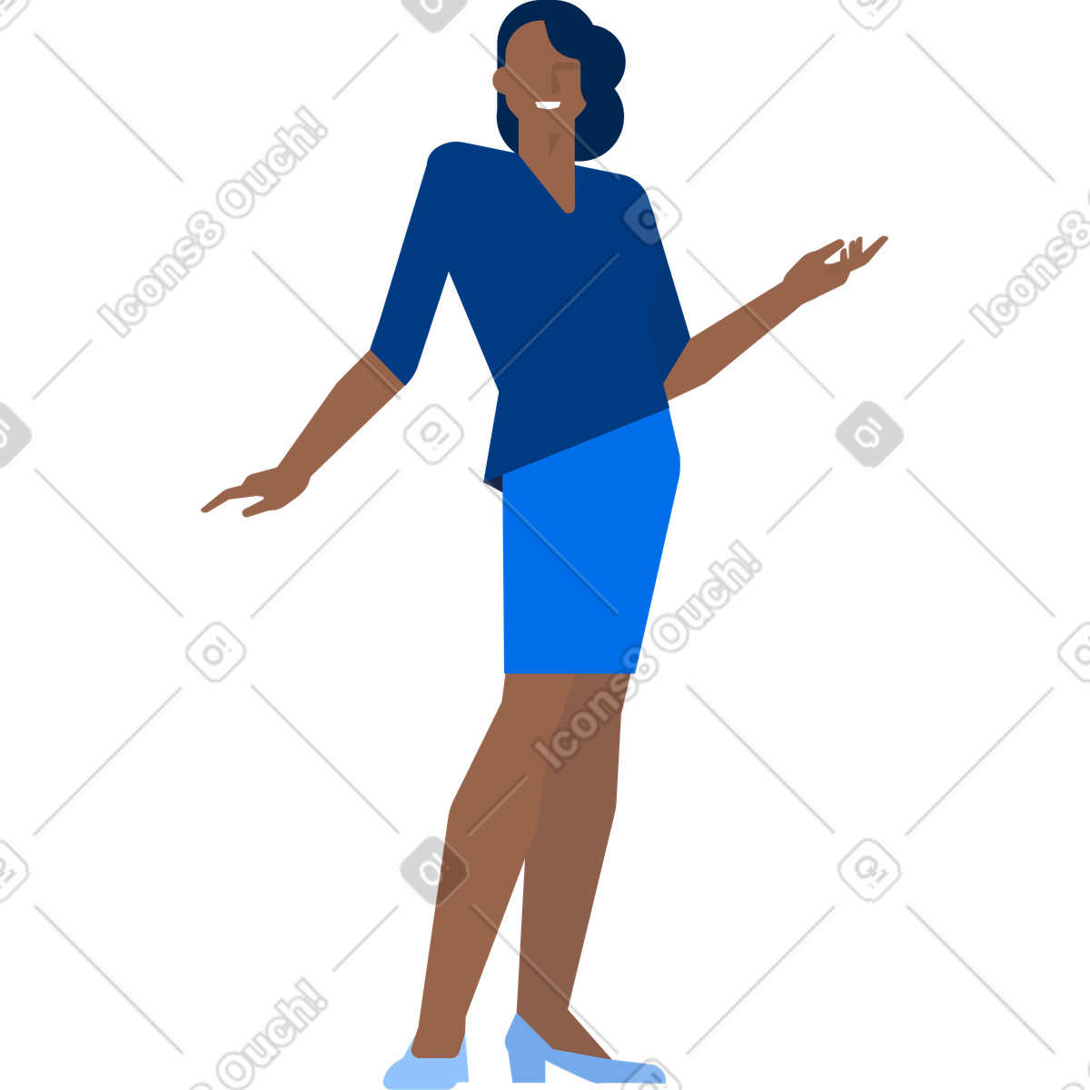 Hostess illustrazione in stile Urban scarica in PNG, SVG