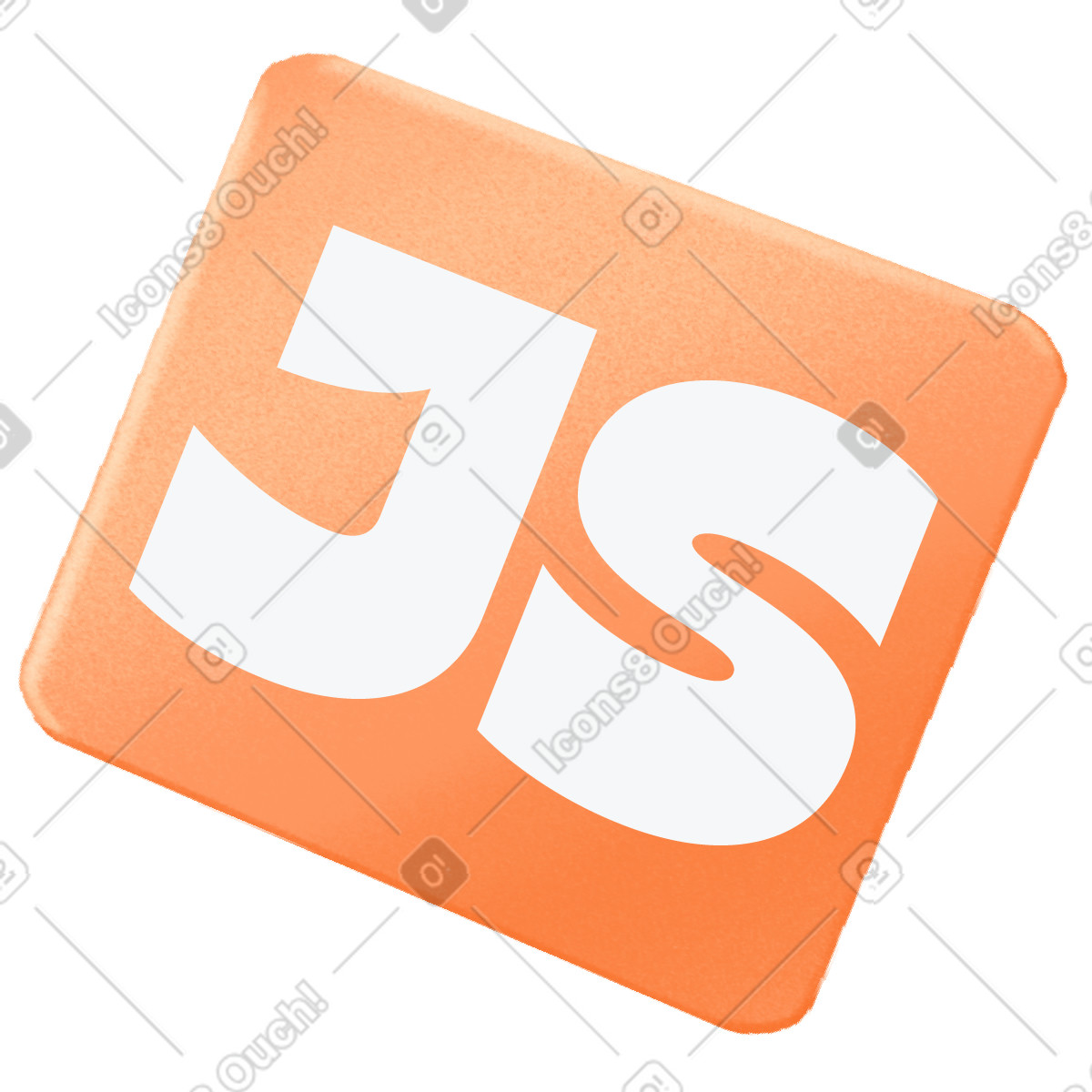 Ilustração de Lettering java script text on plate em PNG e SVG