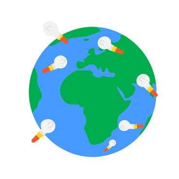 A globe symbol integrated with badminton elements, representing an international tournament.