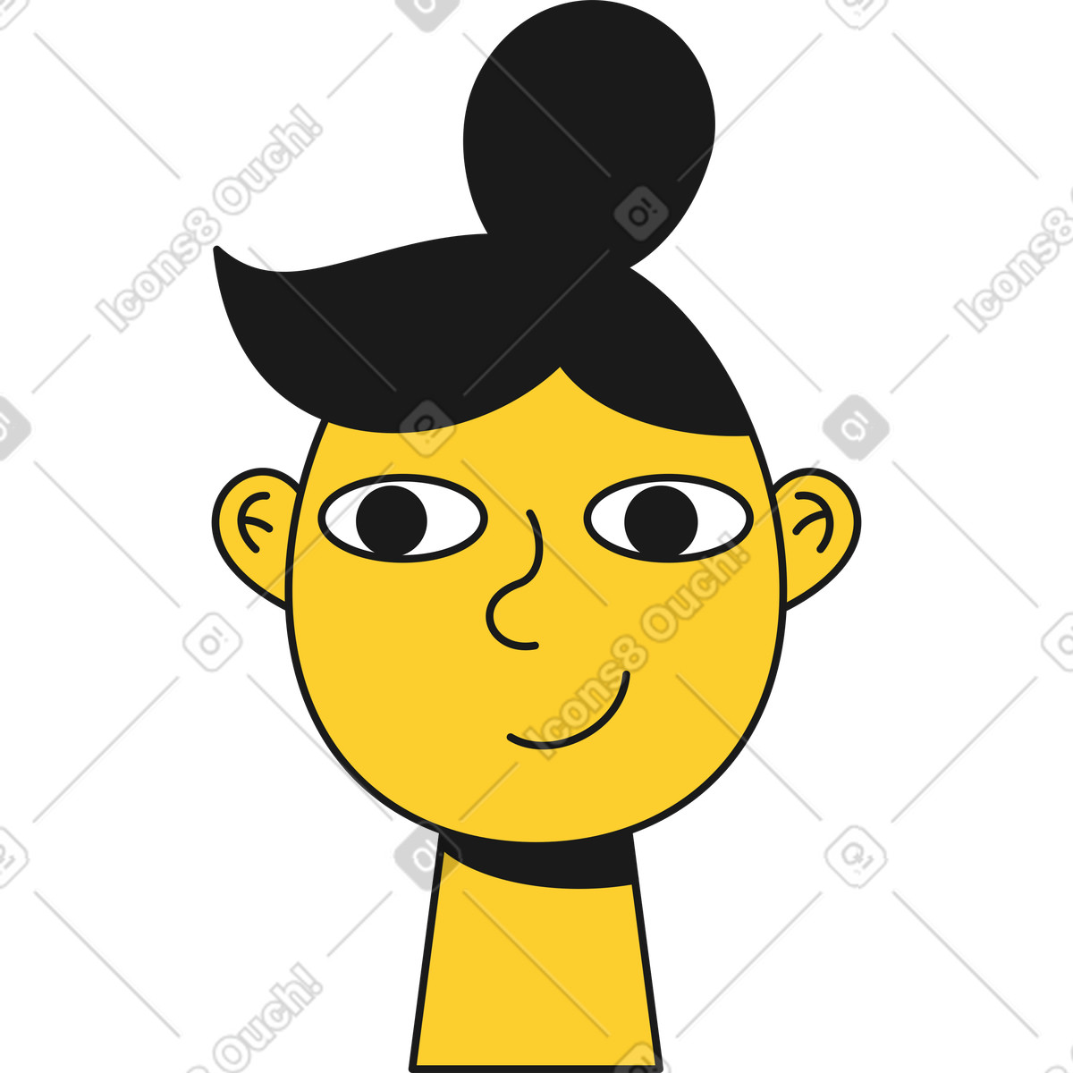 下载 Taxi 风格的 女人的脸 插画，支持 PNG、SVG 格式