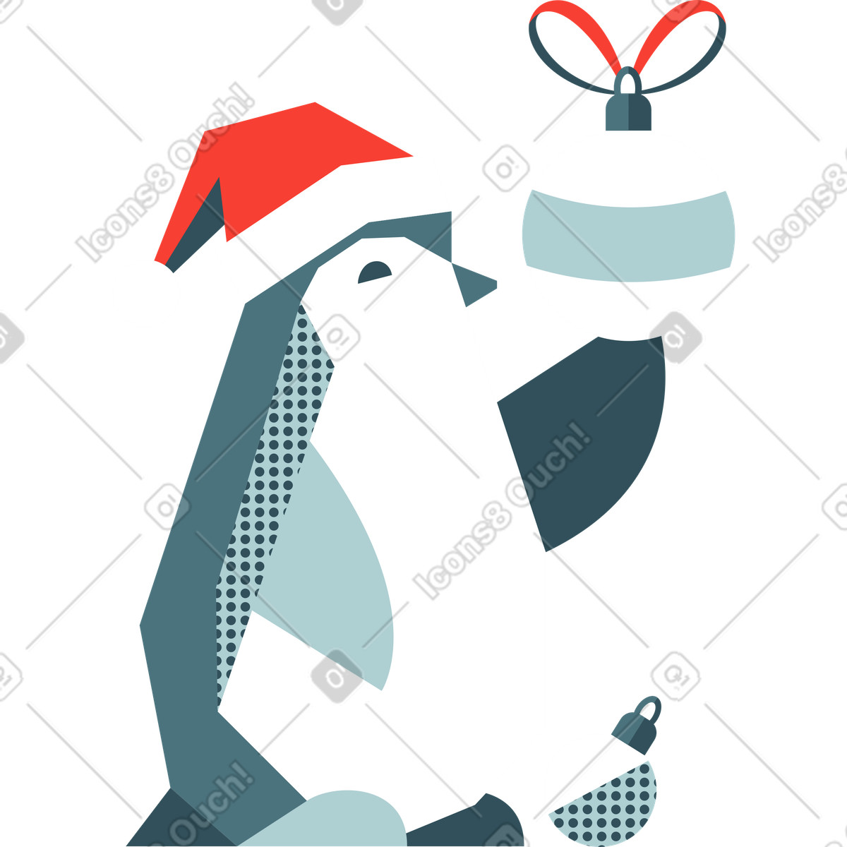 下载 Nordic 风格的 企鹅 插画，支持 PNG、SVG 格式