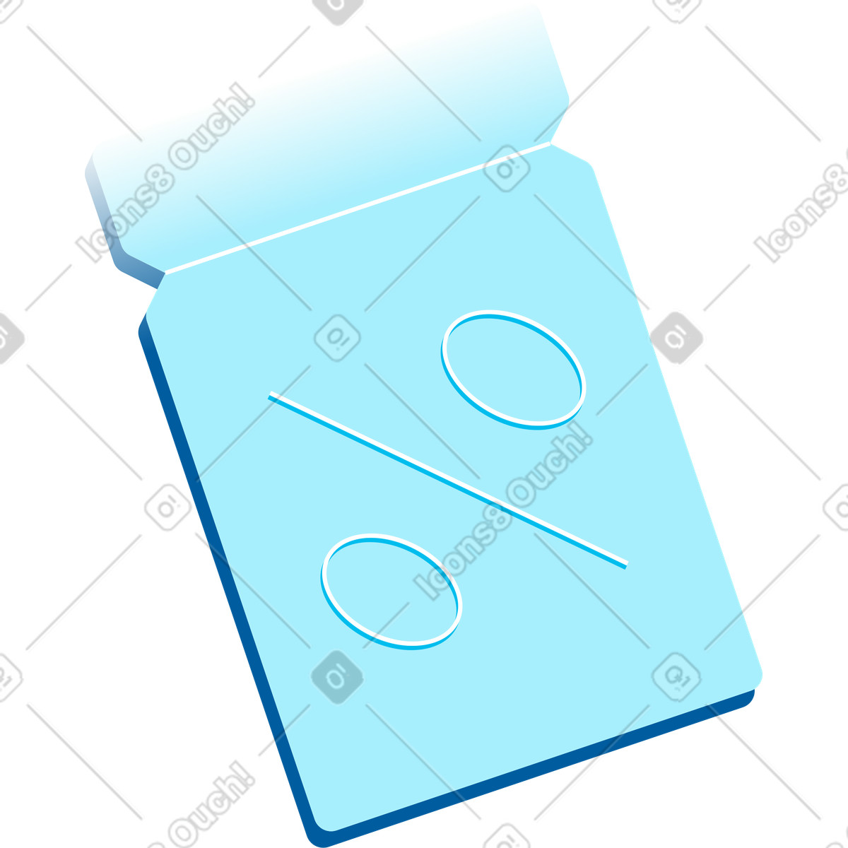 Rabatt-Illustration im Icy-Stil als Download in PNG, SVG