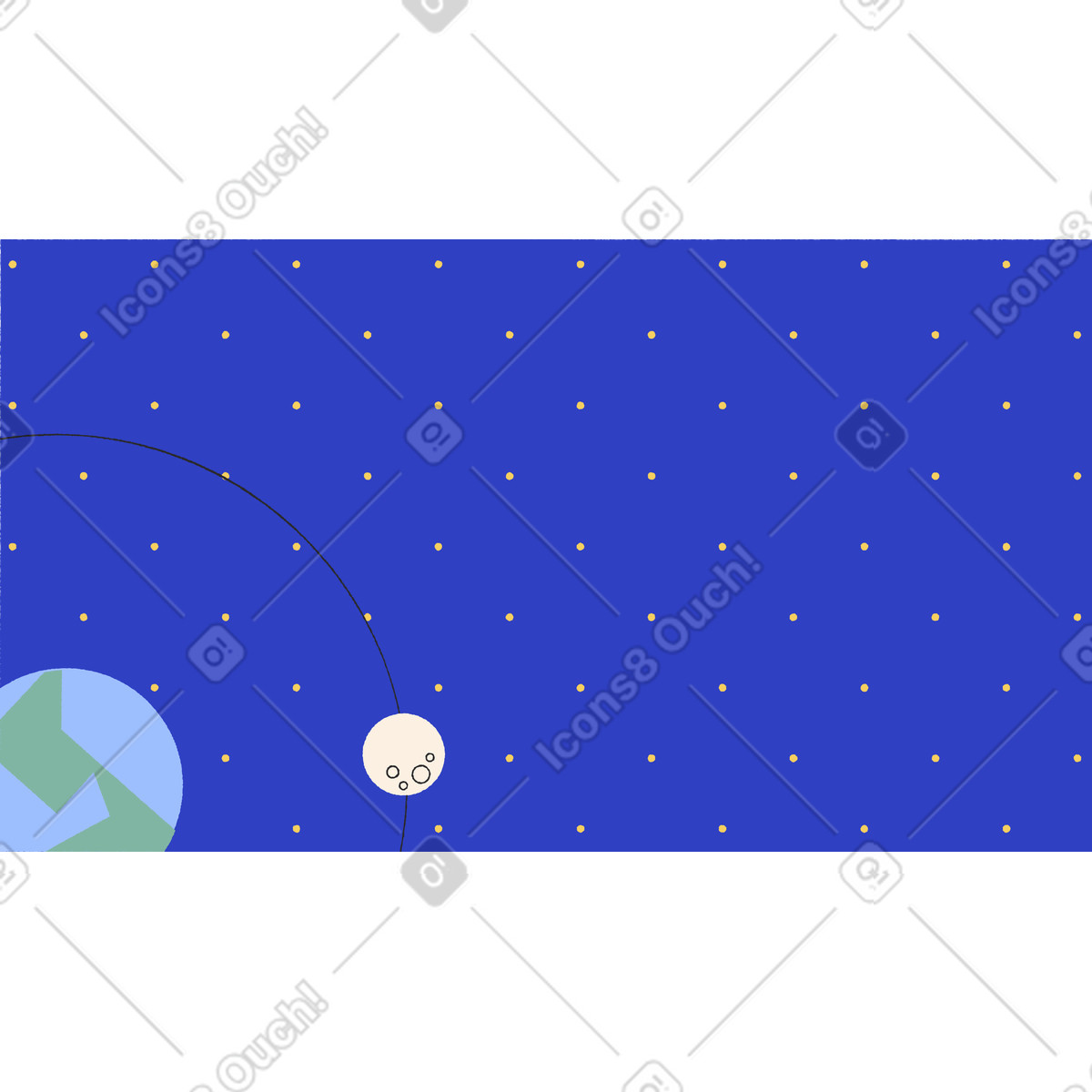 Ilustração de Space em no estilo Pablo para baixar em PNG, SVG