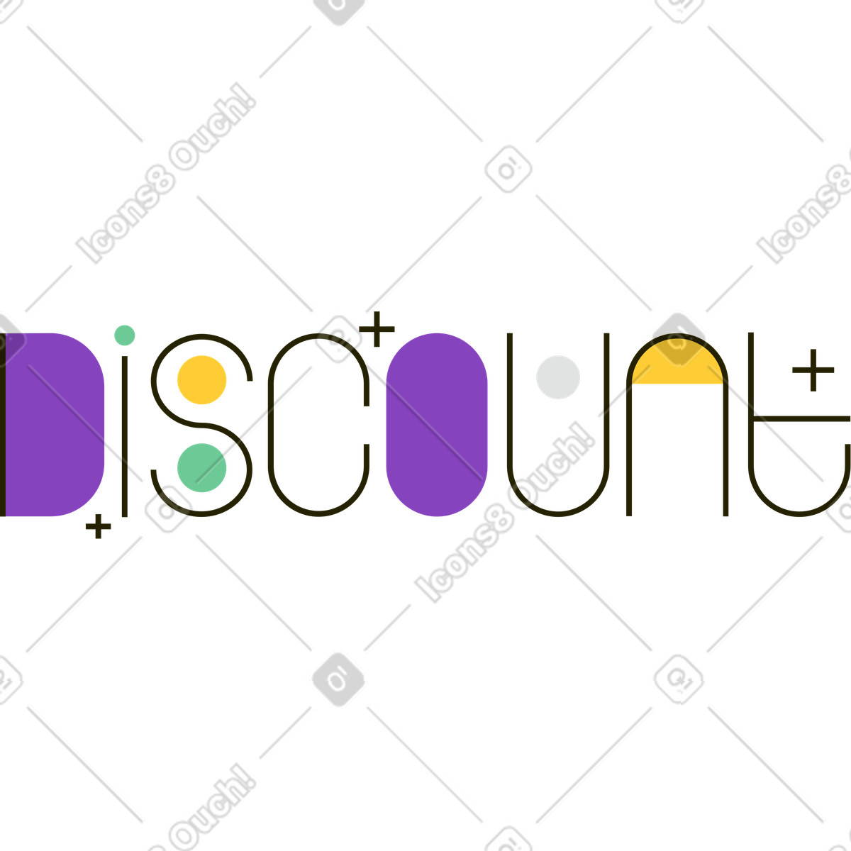 Illustration Remise dans le style Geom à télécharger aux formats PNG, SVG
