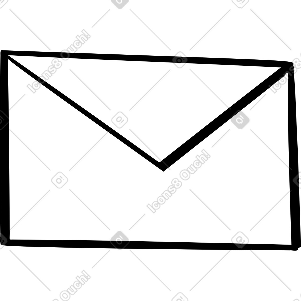 Small letter illustration in Journal style download in PNG, SVG
