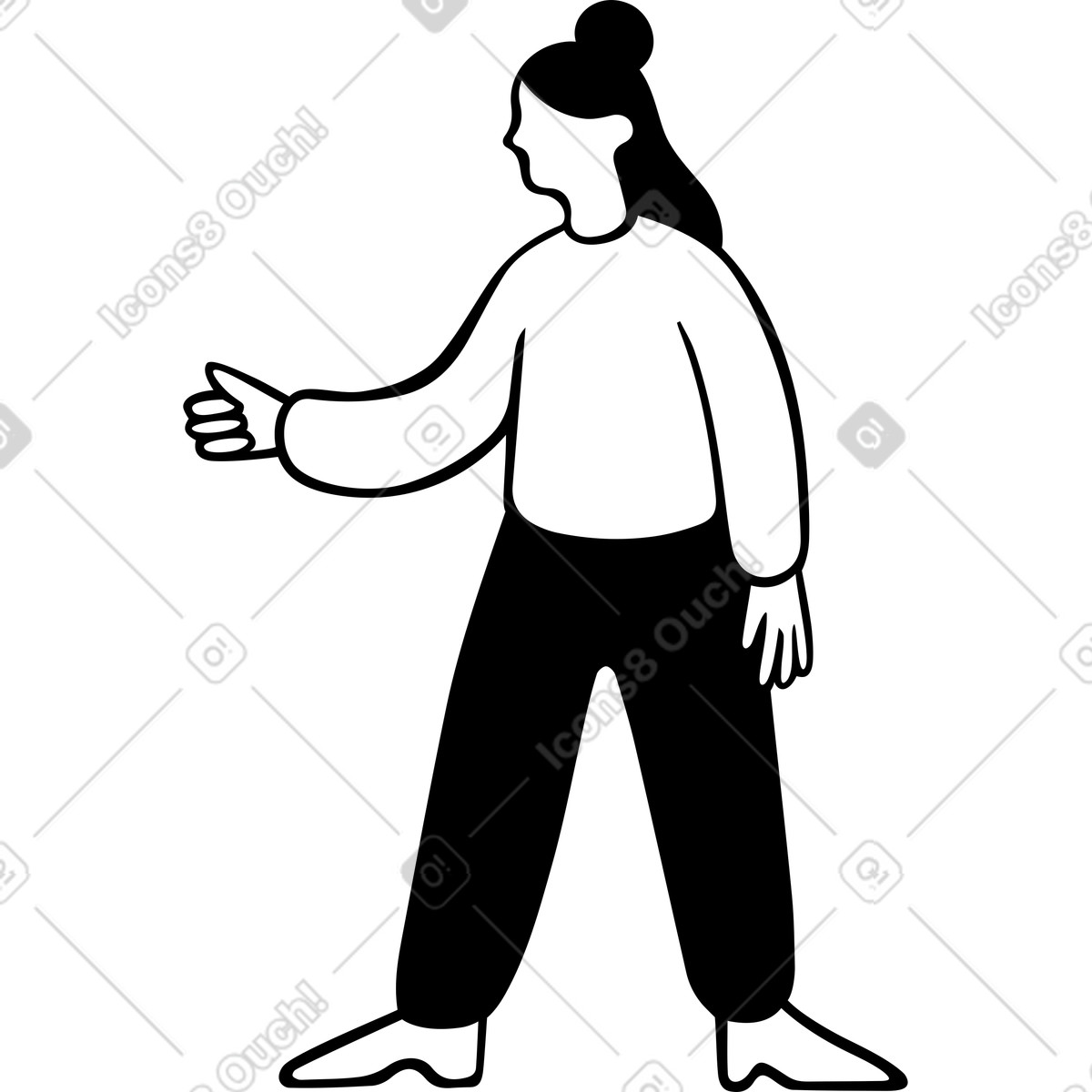下载 Journal 风格的 女人 插画，支持 PNG、SVG 格式
