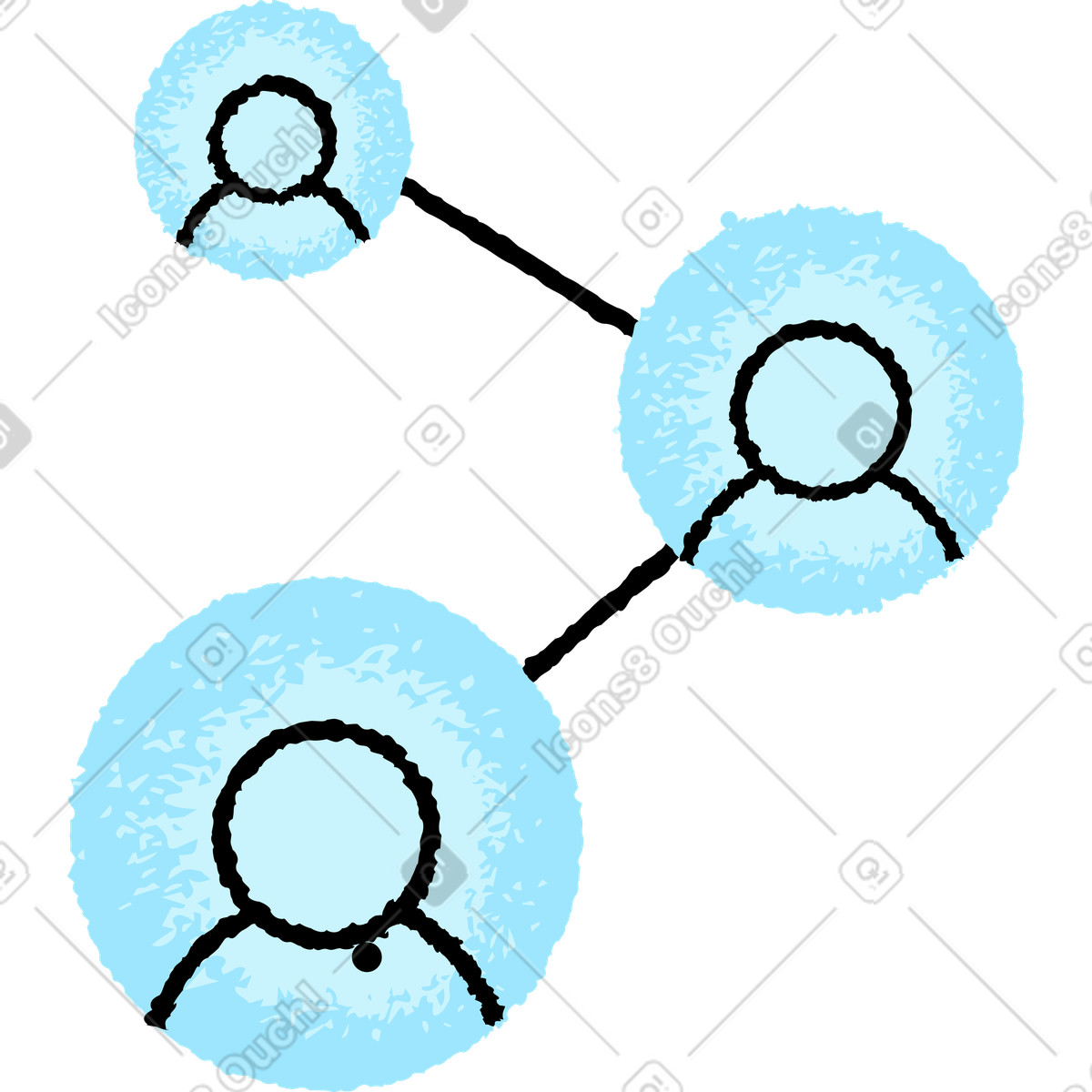 Network illustration in PNG, SVG, GIF formats